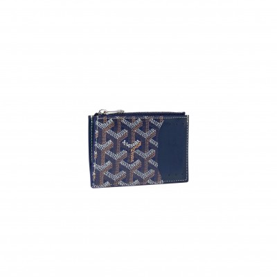GOYARD BOURBON ZIPPED CARD HOLDER BOURBOPMLTY12CL12P (12.5*8.4*1cm)